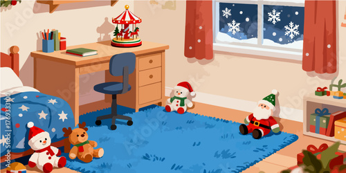 Christmas Festival Background Image
