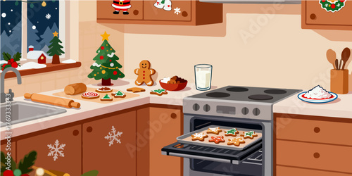 Christmas Festival Background Image