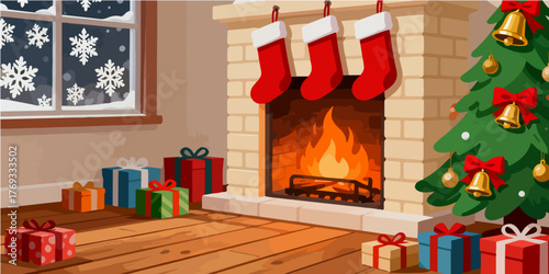 Christmas Festival Background Image