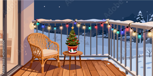Christmas Festival Background Image
