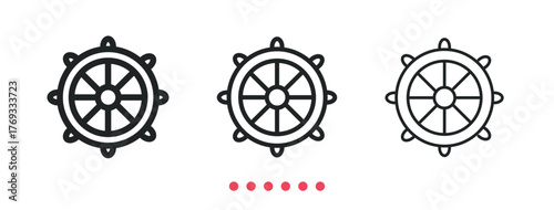 Navigation icon. Thin line icon vector