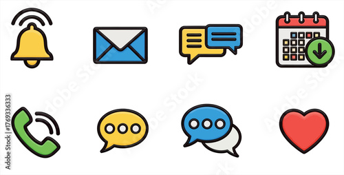 icon set daily activity
