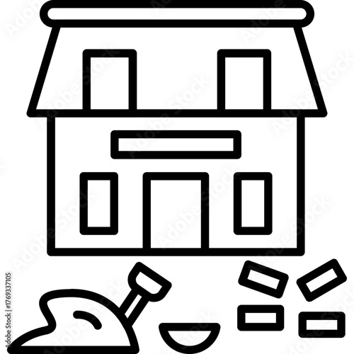 House Under Construction Icon