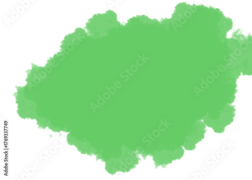 Abstract light green blob shape on black background illustration design