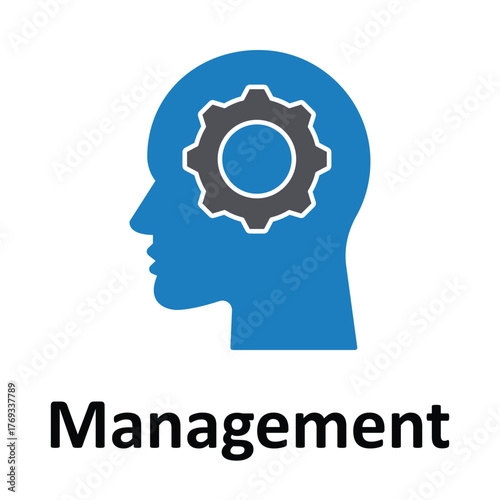 Management Vector Icon which can easily modify or edit