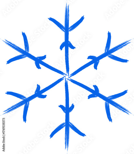 Snowflake Icons Crayon Chalk Drawing Vector Set. Christmas hand drawn snowflakes set for holiday greeting cards