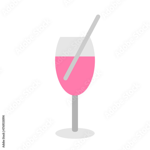 Juice Vector Flat Icon Design
