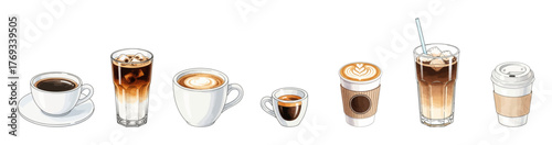 Hot and cold coffee beverage