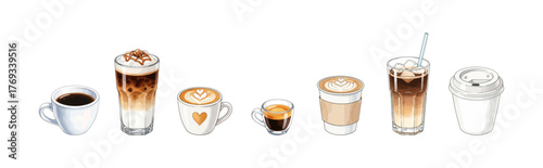 coffee beverage watercolor