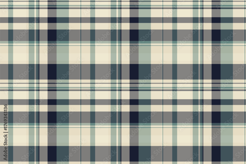 Obraz premium Seamless plaid pattern in muted tones. Classic, versatile design for backgrounds, textiles, and graphic design. A timeless, cozy, and refined aesthetic.