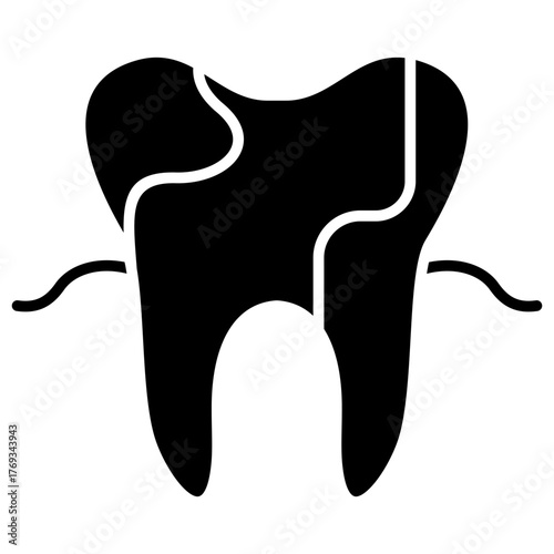 Dental Abscess Glyph Icon