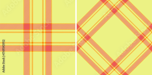 Pattern textile vector of tartan check texture with a background seamless fabric plaid. Set in rainbow colors for decorative napkins, dinner parties.
