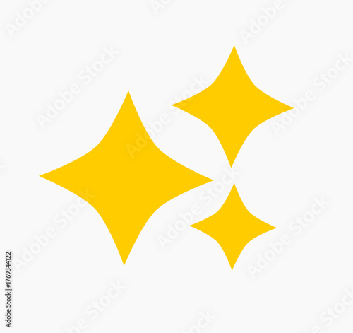 Gold stars icons design element. Vector illustration.