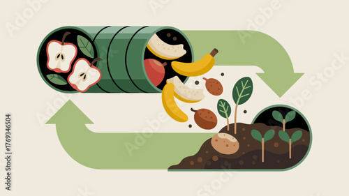 Sustainable composting system for organic waste recycling