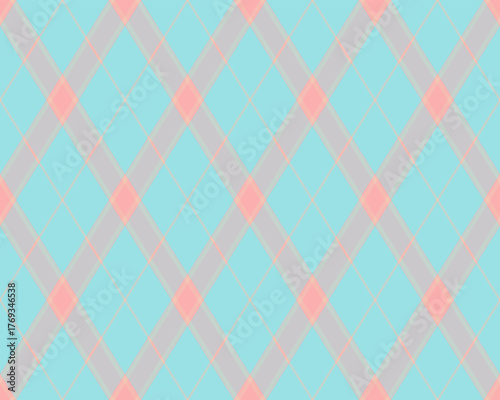 Soft pastel pink and blue crisscross pattern.  Ideal for backgrounds, textiles, or website design.  Subtle and elegant, this repeating geometric design offers a calming visual texture.