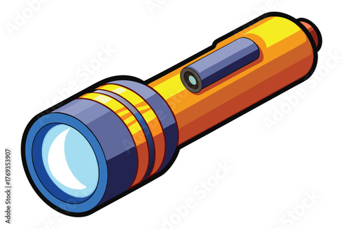 flashlight on white background