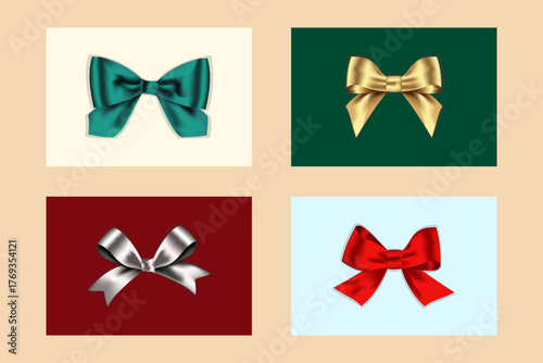 Realistic Gift Bows Collection