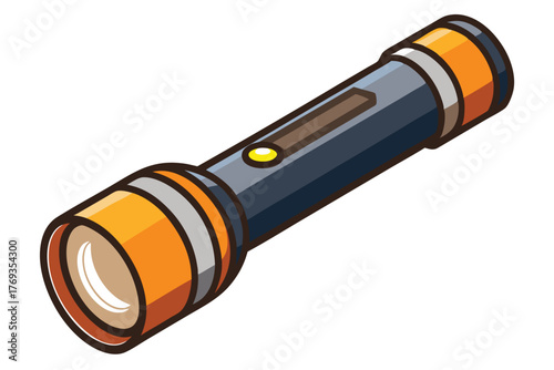 flashlight on white background