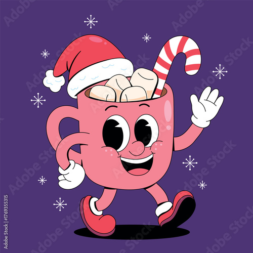 Cute Christmas Hot Cocoa Character 