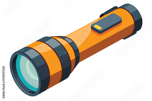 flashlight on white background