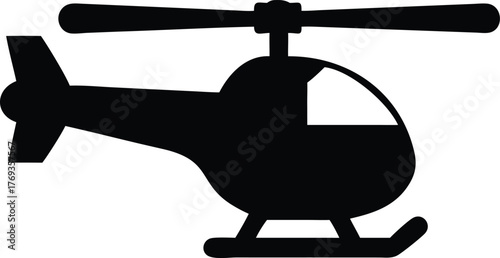 a beautiful helicopter silhouette