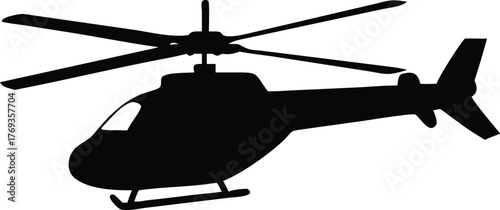 a beautiful helicopter silhouette