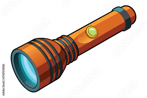 flashlight on white background