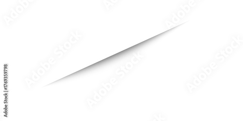 Page dividers with transparent shadows, isolated. Pages separation vector set. Transparent realistic paper shadow effects. Web banner. Element for frame shadow. Vector design for website, text, border