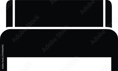 bed vector silhouette illustration