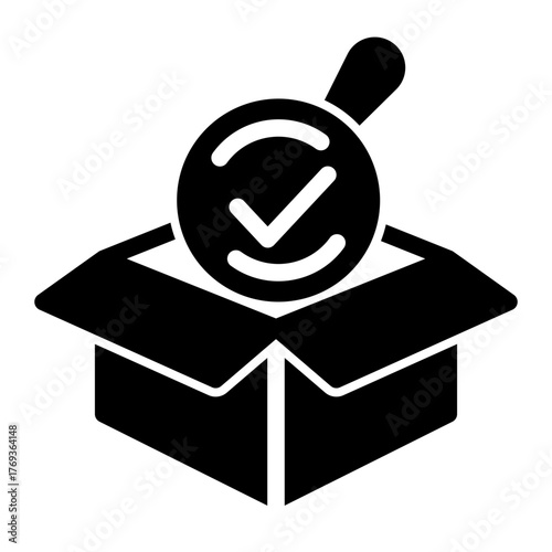 Quality Control Inspection Audit icon from the Customer Development icon collection (Glyph Style)