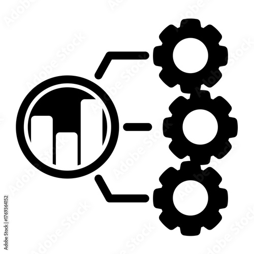 Strategic Business Process Concept icon from the Customer Development icon collection (Glyph Style)