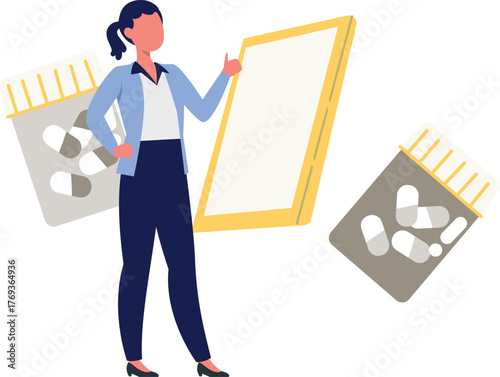 A dietitian is explaining  about medicine prescription.