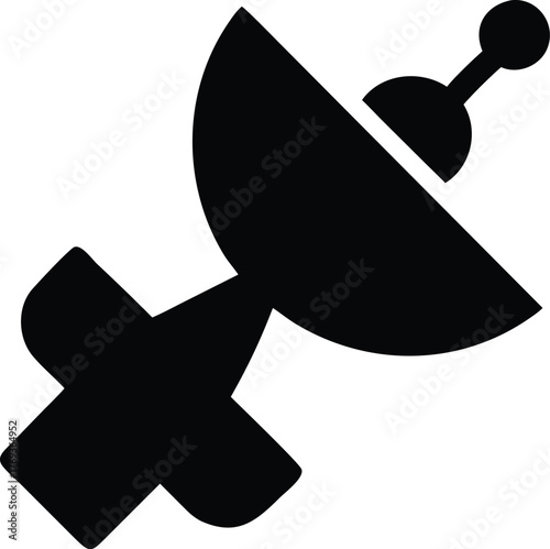 Silhouette of a satellite 