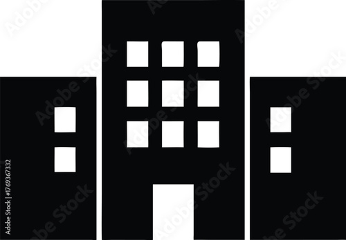 building vector silhouette