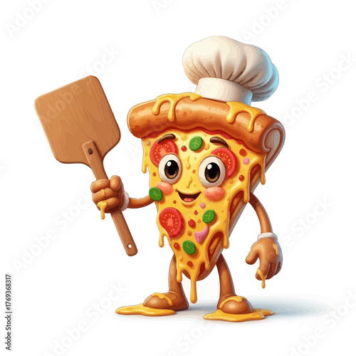 3D Pizza Chef Mascot