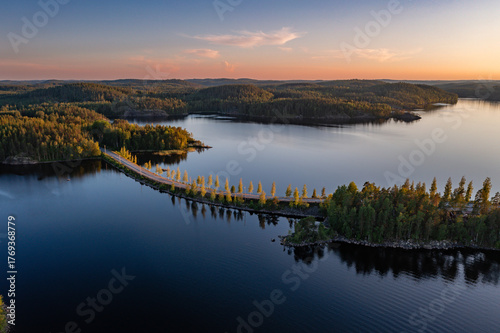 lake in the morning