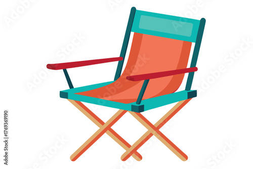 camping chair on white background