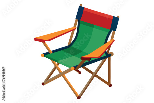 camping chair on white background