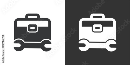 Technical Equipment Container icon. Solid glyph series icon