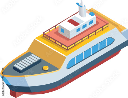 ferry vector illustration