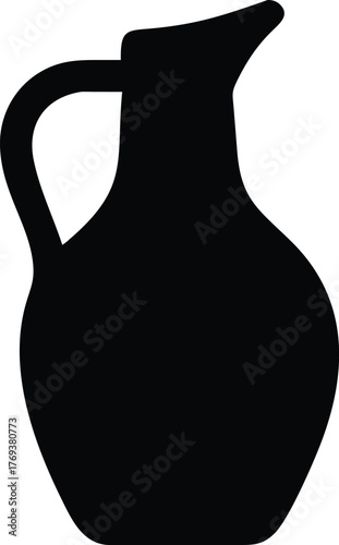 jug silhouette vector illustration