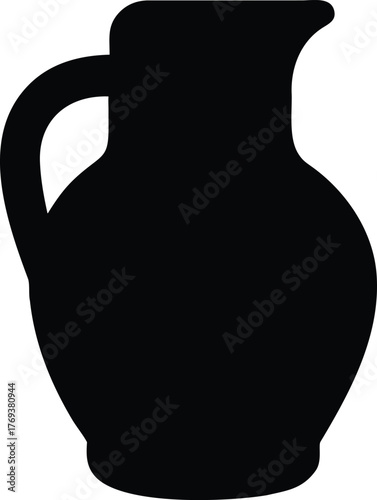 jug silhouette vector illustration