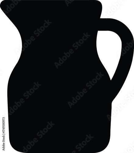 jug silhouette vector illustration
