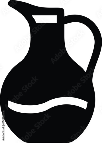 jug silhouette vector illustration