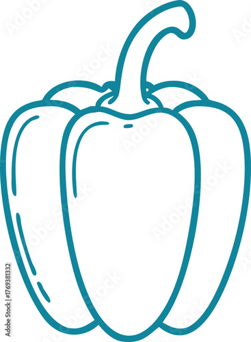 just a capsicums vector art with a white backgroun