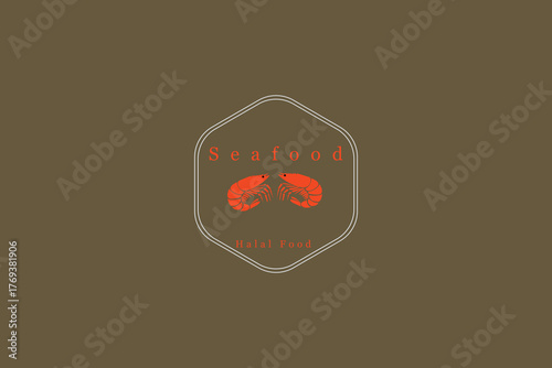 shrimp menu seafood logo