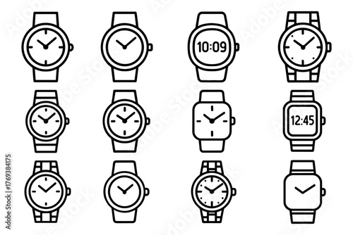 set of watches icon