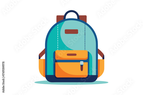 school backpack isolated