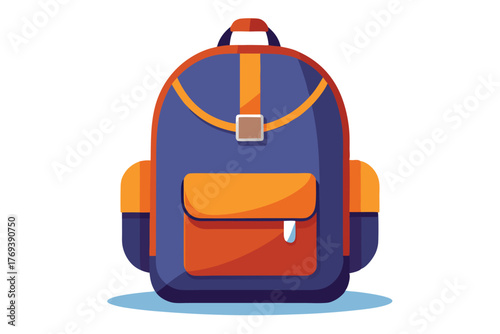school bag isolated on white