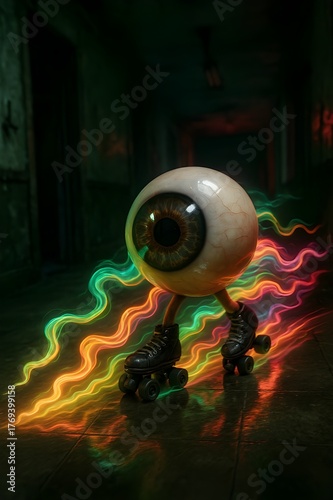 Roller Eyeball Monster